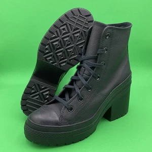 Converse Chuck 70 de Luxe Absatz-Sneaker A06145C schwarz Leder Damengröße 9,5 - Bild 1 von 6
