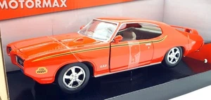 MotorMax 1/24 Scale Metal Model 73242 - 1969 Pontiac GTO Judge - Orange - Picture 1 of 5
