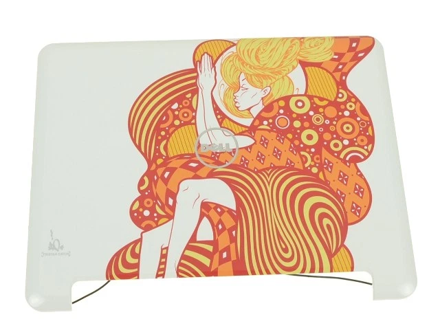 The Muse in Orange Dell OEM Inspiron Mini 12 1210 LCD Back Cover Lid K718M - Image 1 of 1