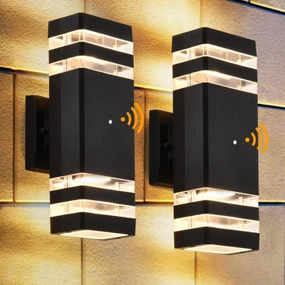 DASTOR Dusk to Dawn Outdoor Wall Lights 2 Pack, 3000K Warm White Exterior Lig... - Image 1 of 4