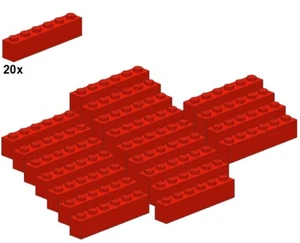 LEGO® - Bricks - Red - 3009-01 - 1x6 (20Stk) - Stein - Rot - Bild 1 von 1