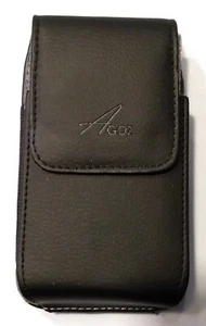New Open PKG AGOZ Universal Leather Magnetic Close Phone Case Swivel Belt Clip - Picture 1 of 7