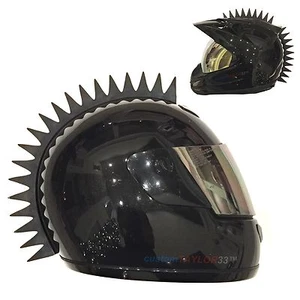Pieza accesorio casco hoja mohawk de goma de picos pares (casco no incluido) - Imagen 1 de 8