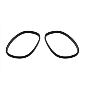 Bullet Mirror Aluminum Bezel Ring (Pair) Anodize Black Finish - Foto 1 di 5