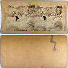U.S.A., New York, Niagara, Ice Bridge Vintage stereo card, C. Bierstadt Publishe