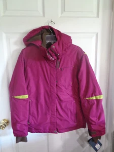 NWT - Girl's - Cherokee - Hooded - Boarder Winter Jacket - Raspberry - XL 14-16 - Picture 1 of 3
