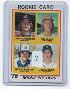 Jack Morris Mahler Anderson Jones 1978 Topps HOF Rookie Card #703 scan 2 - Picture 1 of 1
