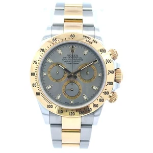 Rolex Cosmograph Daytona Men's Watch - 116523 Scrambled Serial Two Tone Slate - Picture 1 of 5