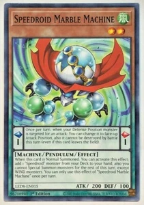 Yugioh Synchro Storm LED8-EN015 Speedroid Marble Machine Common NM/M - Foto 1 di 1