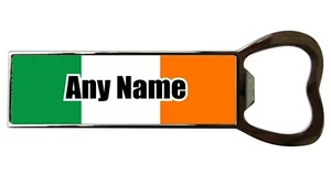 ABRIDOR DE BOTELLAS PERSONALIZADO BANDERA DE IRLANDA IMPRESIÓN IMÁN NEVERA CUMPLEAÑOS NAVIDAD  - Imagen 1 de 3