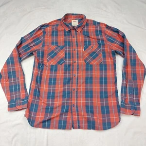 LEVI'S HERREN BLAU UND ROT KARIERT LANGARM BAUMWOLLMISCHUNG GEKNÖPFT GRÖSSE LARGE - Bild 1 von 7