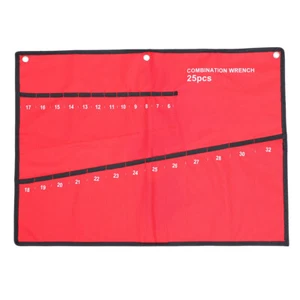 Canvas Utility Bag Roll Up Canvas Werkzeugtasche Schraubenschlüssel Halter Tasche Rolltasche - Bild 1 von 12