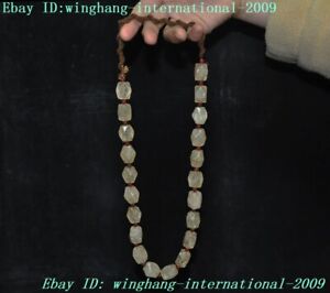 Tibet cristal naturel exorcisme sculpté à la main amulette perles de Bouddha bracelet collier