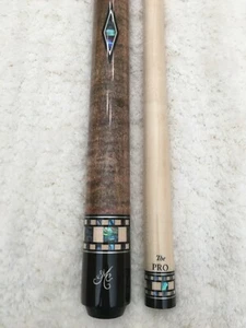 Meucci BMC Mini Diamond Pool Cue w/ Pro Shaft, FREE HARD CASE (Natural Shell) - Picture 1 of 12