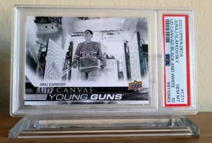 2022 Upper Deck #C211 Juraj Slafkovsky RC UD Canvas Black & White PSA 10 GEM MT - Bild 1 von 3