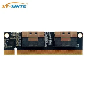 Tarjeta de expansión NVMe PCIe 4.0 x16 a 4 puertos PCI-E 4.0 16xTo SlimSAS 8i x2 SFF8654 - Imagen 1 de 6