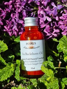 ORGANIC SEA BUCKTHORN OIL, Unrefined, Vegan, Cold Pressed, 30ml - Picture 1 of 7