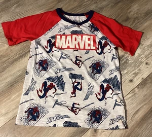 Boys Spiderman Marvel T Shirt Size 8 Preowned - Picture 1 of 6