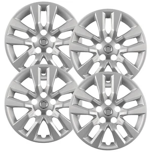 Set of (4) 16" Silver Hubcaps for Nissan Altima 2013-2018, 10 Spoke, Heavy Duty - Picture 1 of 6