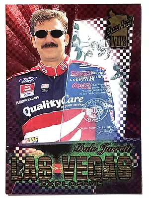 HOF'er DALE JARRETT 1998 Press Pass VIP EXPLOSIVE PARALLEL Racing Card #48 - Image 1 of 2