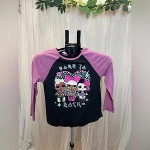 LOL Surprise! “Born to Rock” Long Sleeve Girls Shirt – Size M (7/8) - Picture 1 of 4