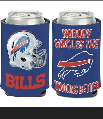 Buffalo Bills Can Cooler Slogan Design 12oz Collapsible Koozie - Wincraft Cover