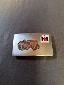 RARE Vintage International Harvester Farmall Wheel Tractor Belt Buckle CHECK PIC - Bild 1 von 11