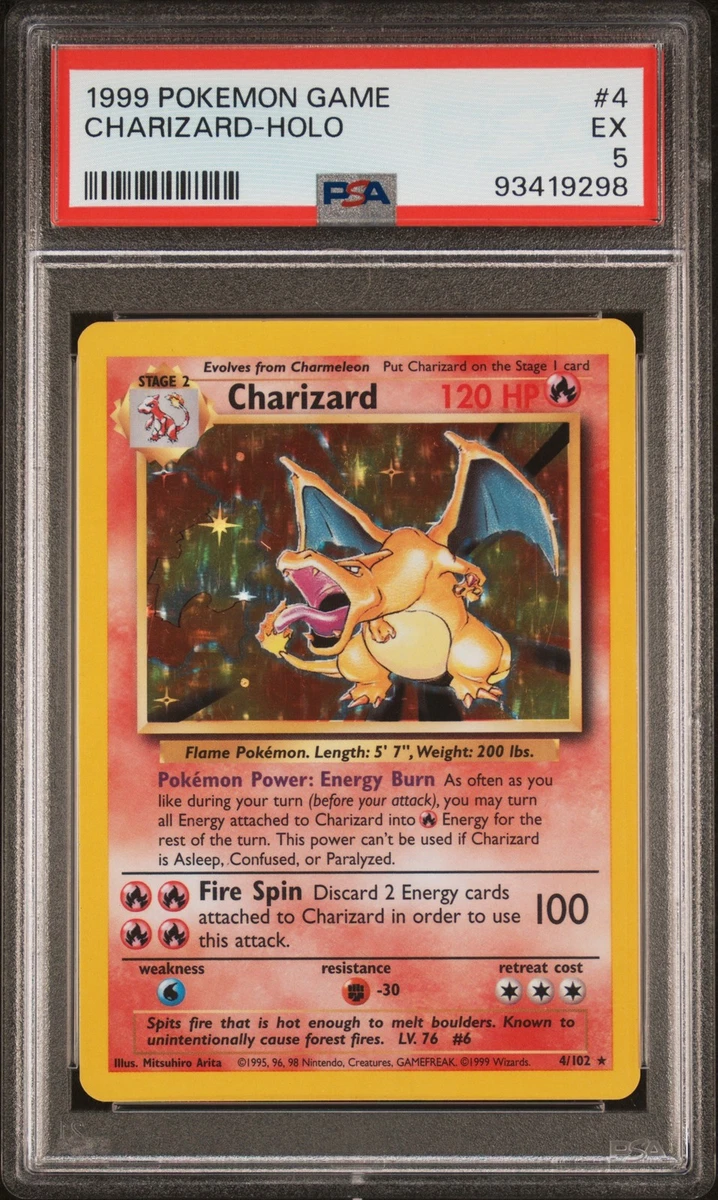 Pokémon TCG Grade 5 Charizard Individual Collectible Card Game