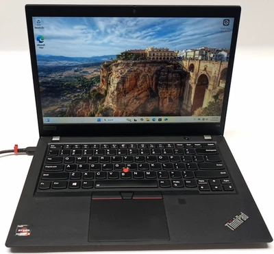 联想 ThinkPad T14 Gen 1 锐龙 5 Pro 8GB/256GB NVMe Win11P 无电池 SB135* — 第 1/4 张图片