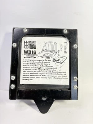 Soporte de montaje de asiento de desconexión rápida Wise WD16 para asiento giratorio estándar de 7" Foto 1 de 4