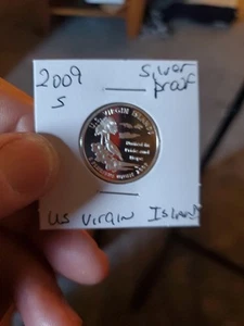 2009 S Silver Proof U.S. VIRGIN ISLANDS Quarter - 90% Silver - Picture 1 of 4