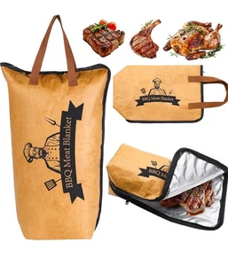 Insulated BBQ Blanket for Resting Meat -Reusable Smoker Grilling Bag 21 inch New - Picture 1 of 9