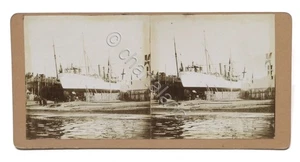 Fotografia stereoscopica - Cannoniera Bravo prima del varo - Anno 1904 - Picture 1 of 1