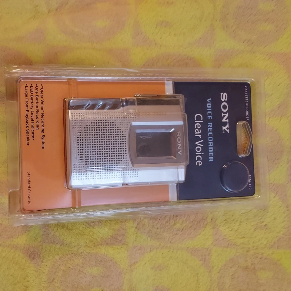 Sony TCM-150 Handheld Cassette Voice Recorder TCM150 NEW SEALED - Image 1 of 2