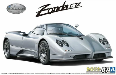 Aoshima 05602 Pagani Zonda C12S 2000 Kit Montaggio 1/24 - Immagine 1 di 3