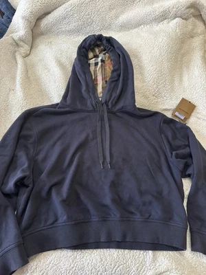 Sudadera corta con capucha con logotipo de Burberry talla XL Foto 1 de 4