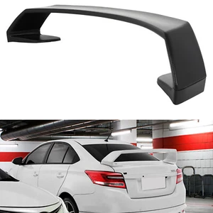 For 2014 2015 2016 2017 2018 Toyota Yaris ABS Black Rear Trunk Spoiler Wing - Picture 1 of 9