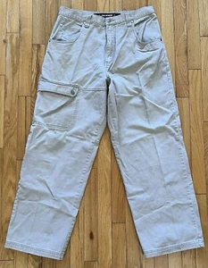 VTG Joe Boxer Cargo Pants 34x32 baggy skater grunge Y2K Hip-Hop 8-Ball Loose - Picture 1 of 15