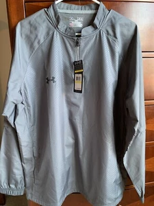 New Under Armour Men's Convertible CTG Jacket Color Gray Medium Loose Fit $60 - Picture 1 of 4