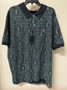 Polo Psycho Bunny Para Hombre B&T Dayton Moda Jacquard Talla XLT Azul Marino Nuevo con Etiquetas $155 - Imagen 1 de 6