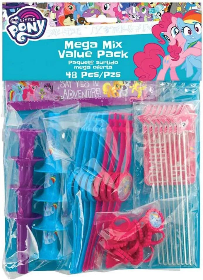 My Little Pony Friendship Adventures Horse Kids Birthday Party 48 pc. Favor Pack - Imagem 1 de 1