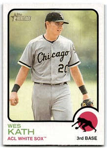 2022 TOPPS HERITAGE MINOR LEAGUE WES KATH ACL WHITE SOX #40