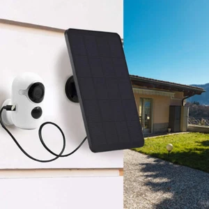 F# 10W 5V Solar Panel for Outdoor Security Camera With DC5521/USB-C Port for Lig - Zdjęcie 1 z 18