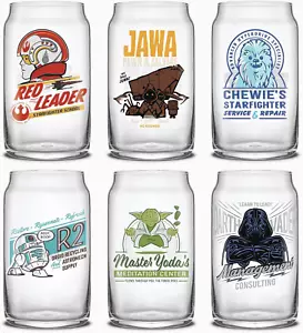 Vasos de vidrio Star Wars retro vintage de 16,9 oz - con Darth Vader - Imagen 1 de 12