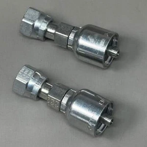 PARKER (2 PACK) Hydraulic Hose Female Seal-LOK Swivel 1/4" x 1/4" Steel KP80034 - Picture 1 of 8