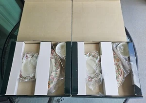 Two Royal Gallery Queensberry 3 Piece Set Dinner Plate, Cup & Saucer Macy's 1991 - Picture 1 of 11