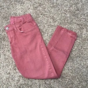 Children's Place Girls Pants Size 6X/7 Super Skinny Green Raw Cut Frayed Hem - Picture 1 of 4