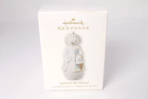 2010 Hallmark Andenken "Sprinkle The Merry" Schneemann Christbaumschmuck - Bild 1 von 12