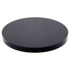 Base ronde en acrylique noir plymor standard 2,5 pouces L x 2,5 pouces P x 0,25 po H (pack de 12)