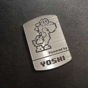 Super Mario Yoshi 8-bit NES Nintendo Logo Label Decal Case Sticker Badge [429b]